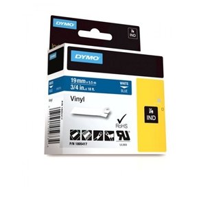 Dymo Rhino tape 19mmx5,5m coloured vinyl black/blue