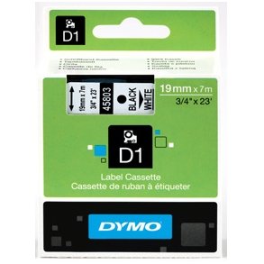 Dymo D1 tape 19mmx7m black/white