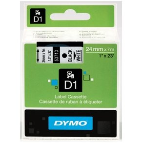 Dymo D1 tape 24mmx7m black/white