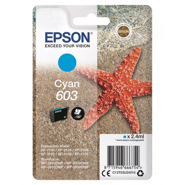 Epson 603 Cyan Blkpatron 2,4 ml.