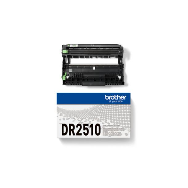 Brother DR2510 sort, original tromle 15.000 sider