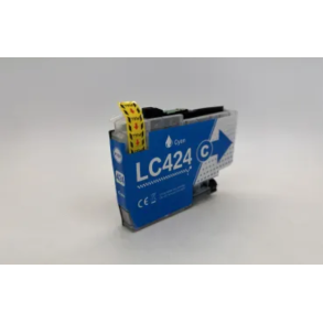 Brother LC424 cyan, kompatibel patron