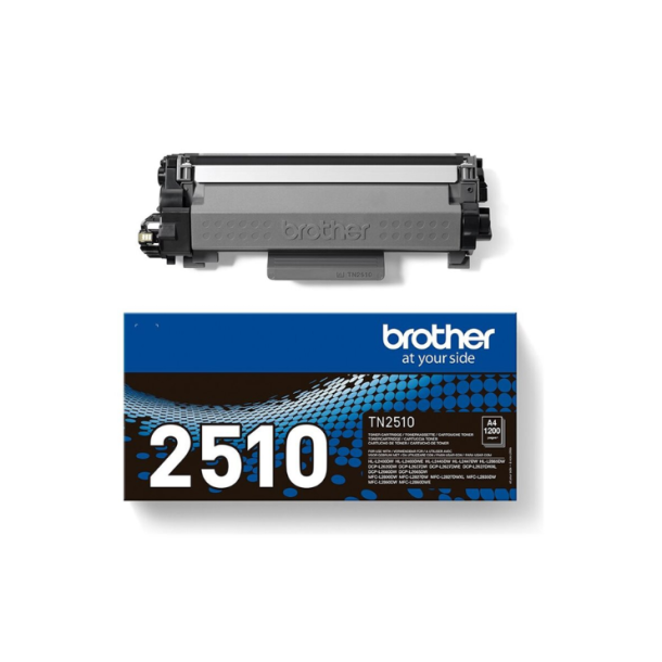 Brother TN2510 sort, original toner 1.200 sider