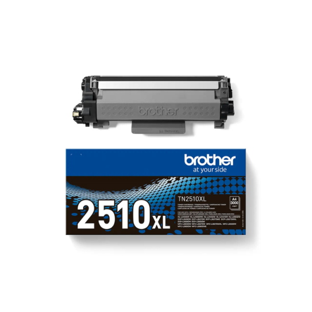 Brother TN2510XL sort, original toner 3.000 sider