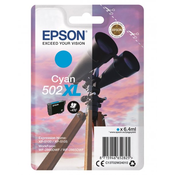 Epson 502XL original Cyan 6,4ml