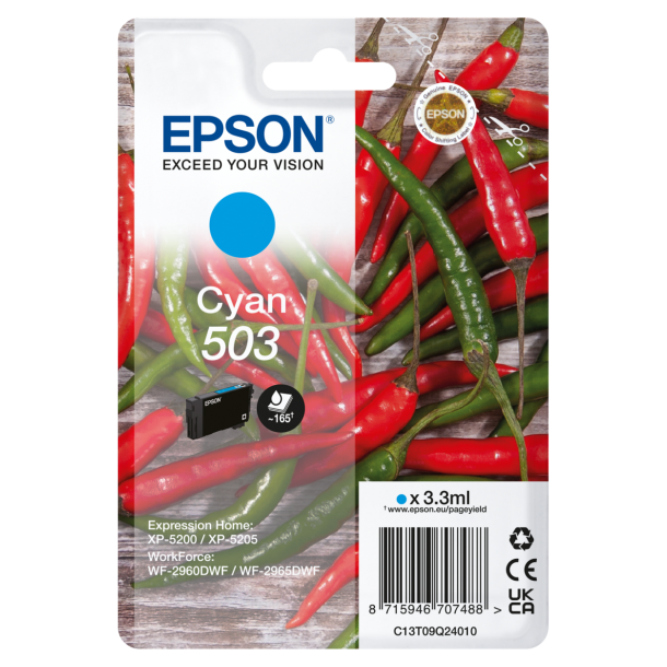 Epson 503 original cyan 3,3 ml