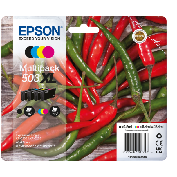 Epson 503XL original multipack 28,4 ml