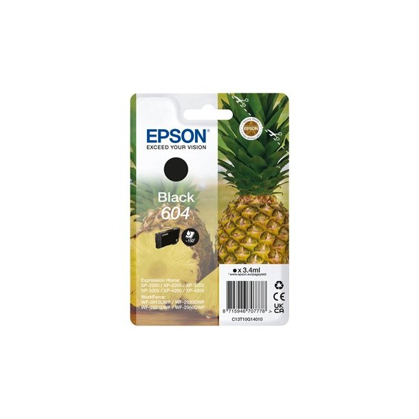 Epson 604 original sort 3,4ml