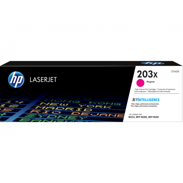 HP 203X magenta original CF543X toner 2.500 sider