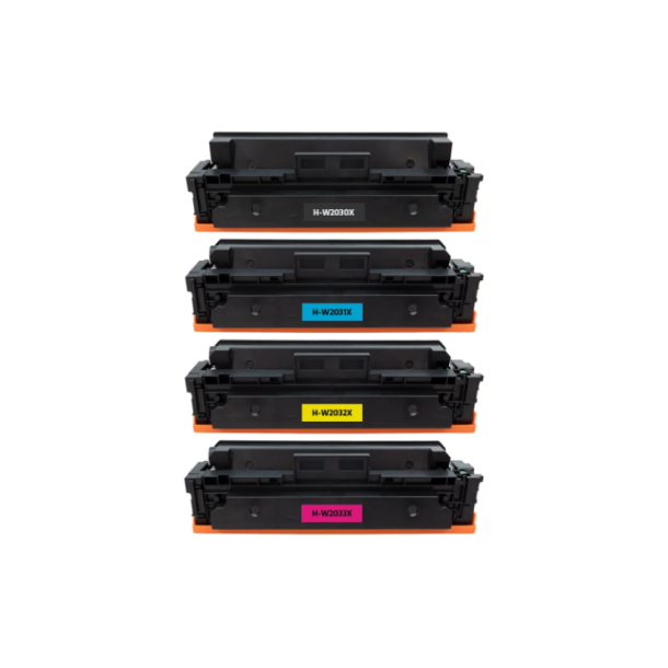 HP 415X st 4/stk W2030X..33X kompatible lasertoner