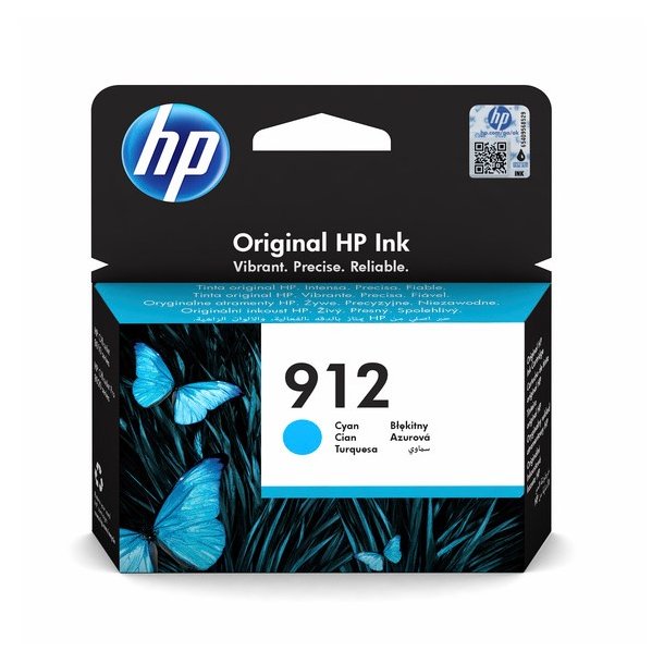 HP 912 Cyan blkpatron 315 sider