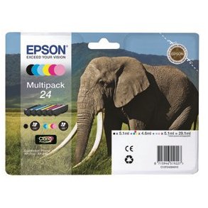 T24 Multipack 6 x T24 B/C/M/Y/LC/LM 29,1ml.