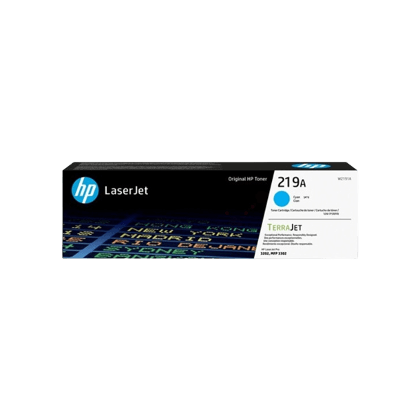 HP W2191A 219A Cyan toner original, 1200 sider