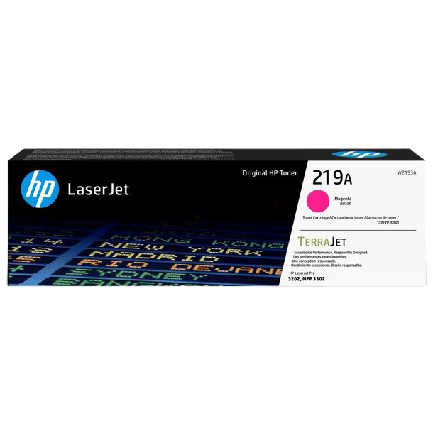 HP W2193A 219 Magenta toner original, 1200 sider