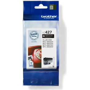Brother LC427BK Sort Bl�kpatron 3000 Sider
