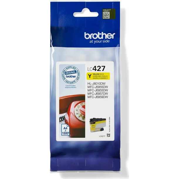 Brother LC427 Yellow Blkpatron 1500 Sider