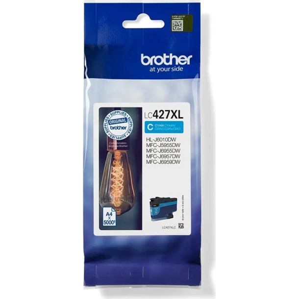 Brother LC427XL Cyan Bl�kpatron 5000 Sider