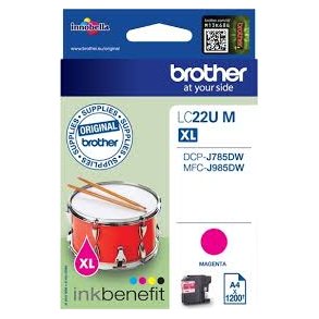 Brother LC22UXL Magenta blkpatron 1200 sider