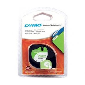 Dymo LetraTag Papir Label 12mm x 4m Hvid