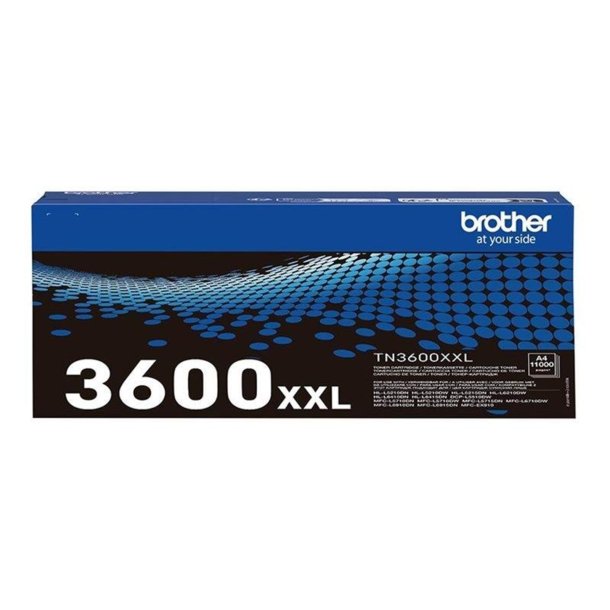 Brother TN-3600XXL original lasertoner, BK, 11.000 sider